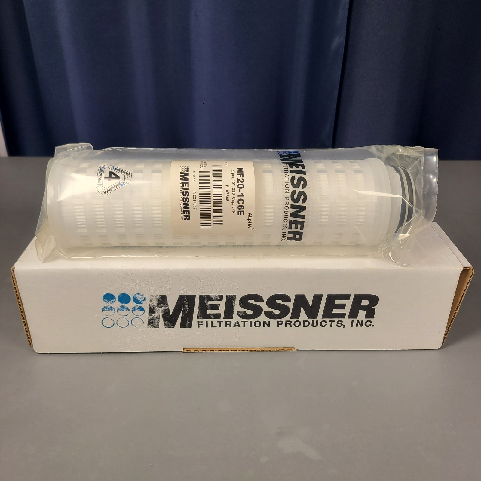Meissner MF20-1C6E Alpha Pleated Filter Cartridge – 20 Micron 10″ 226 EPR