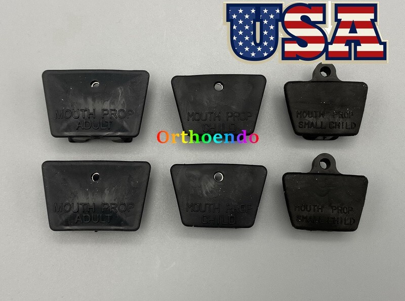 Dental Mouth Props Autoclavable Silicone Bite Block Adult Kid Latex Free 2Pcs