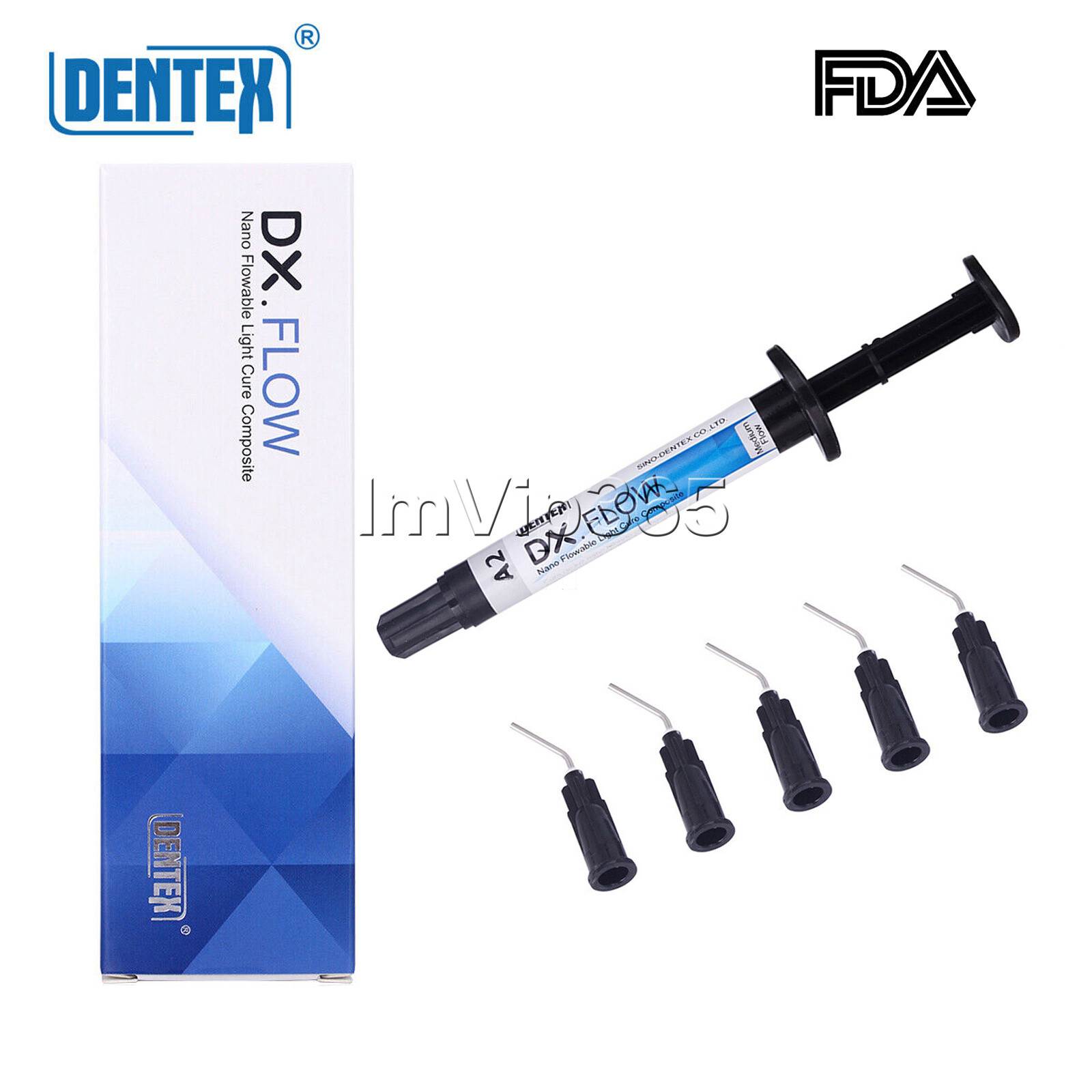 DX.FLOW DENTEX Flowable Medium Flow Light Cure Composite Resin A1, A2, A3