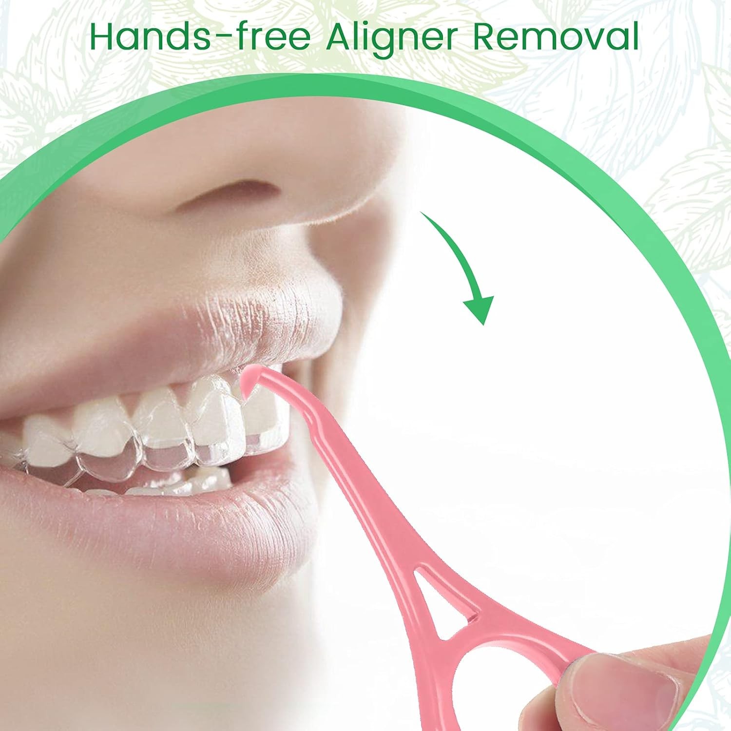 Aligner Chew for Invisalign – 20 Mint-Chew & 2 Removal Tools, Food-Grade Silicon