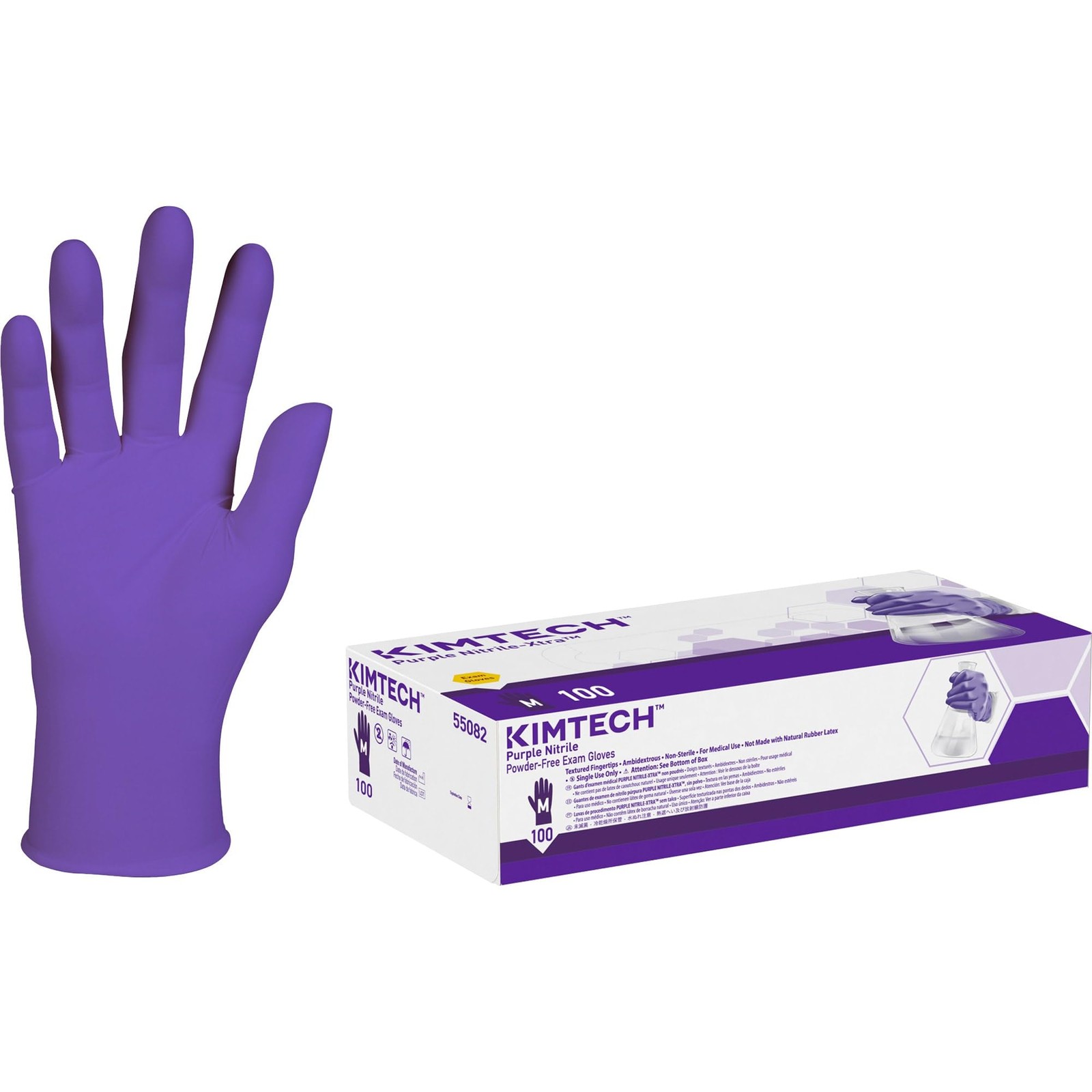 ® Safeskin Purple Nitrile Exam Gloves, Medium, Purple, Of 100