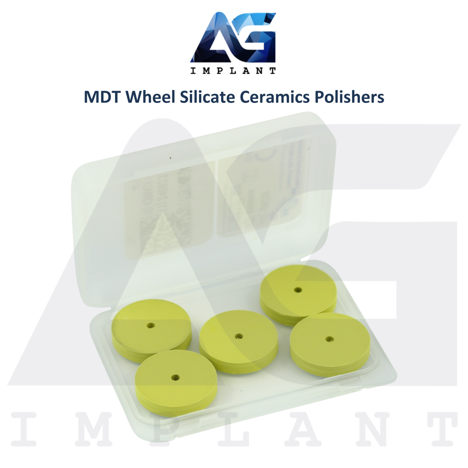 MDT Dental Wheel Silicate Ceramics Polishers 5pcs Glossy Finish Restorations