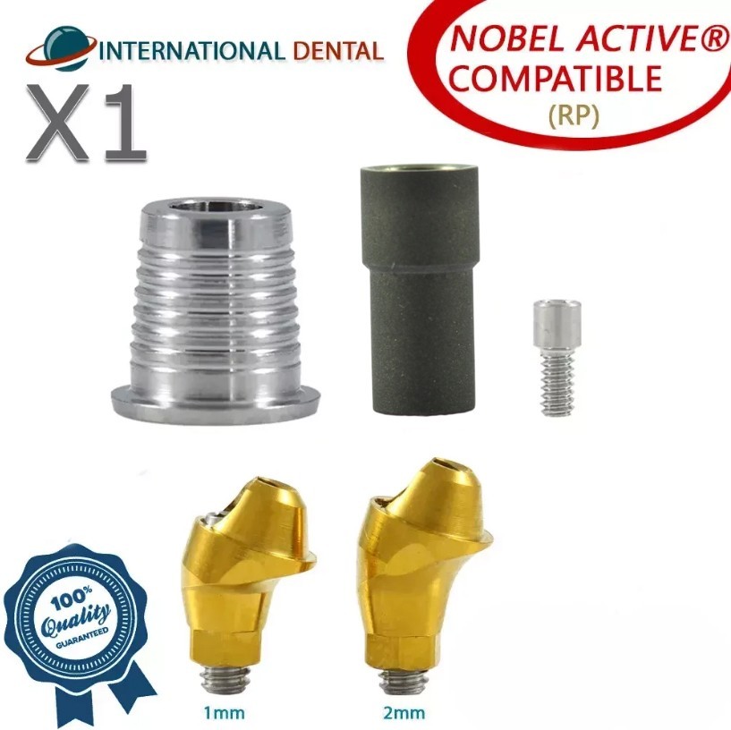 Angulated Multi Unit 1.6 CAD/CAM Set 17° Conical Active Hex RP 2.65mm Dental