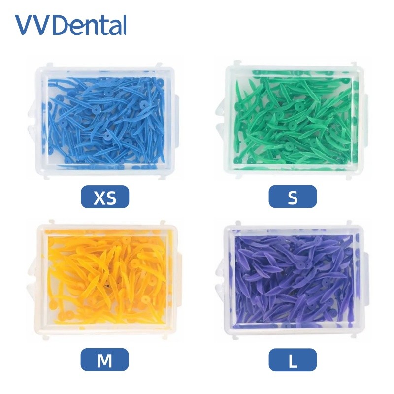 Disposable Plastic Wave Shape Dental Tooth Gap Composite Interdental Wedge Mixed