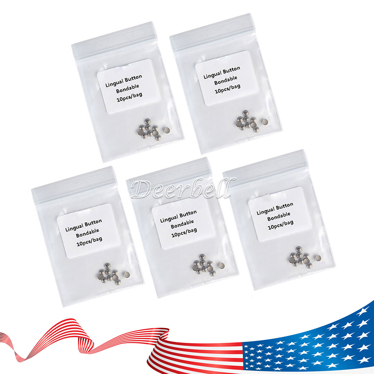 6 Types Dental Orthodontic Lingual Button Bondable Round Base Direct Eyelets
