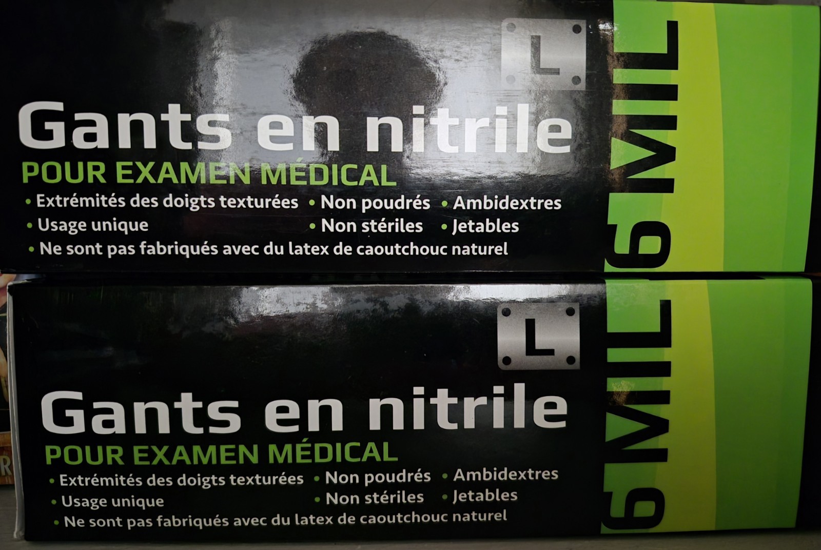 inspire nitrile gloves 2 100 Count Boxes Black