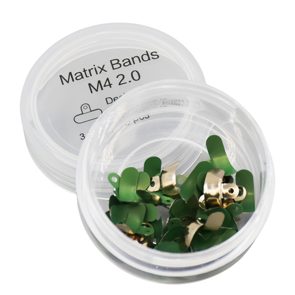 50Pcs/Box Dental Lab Non-Stick Matrices Coating Sectional Curve Matrix Ring Band