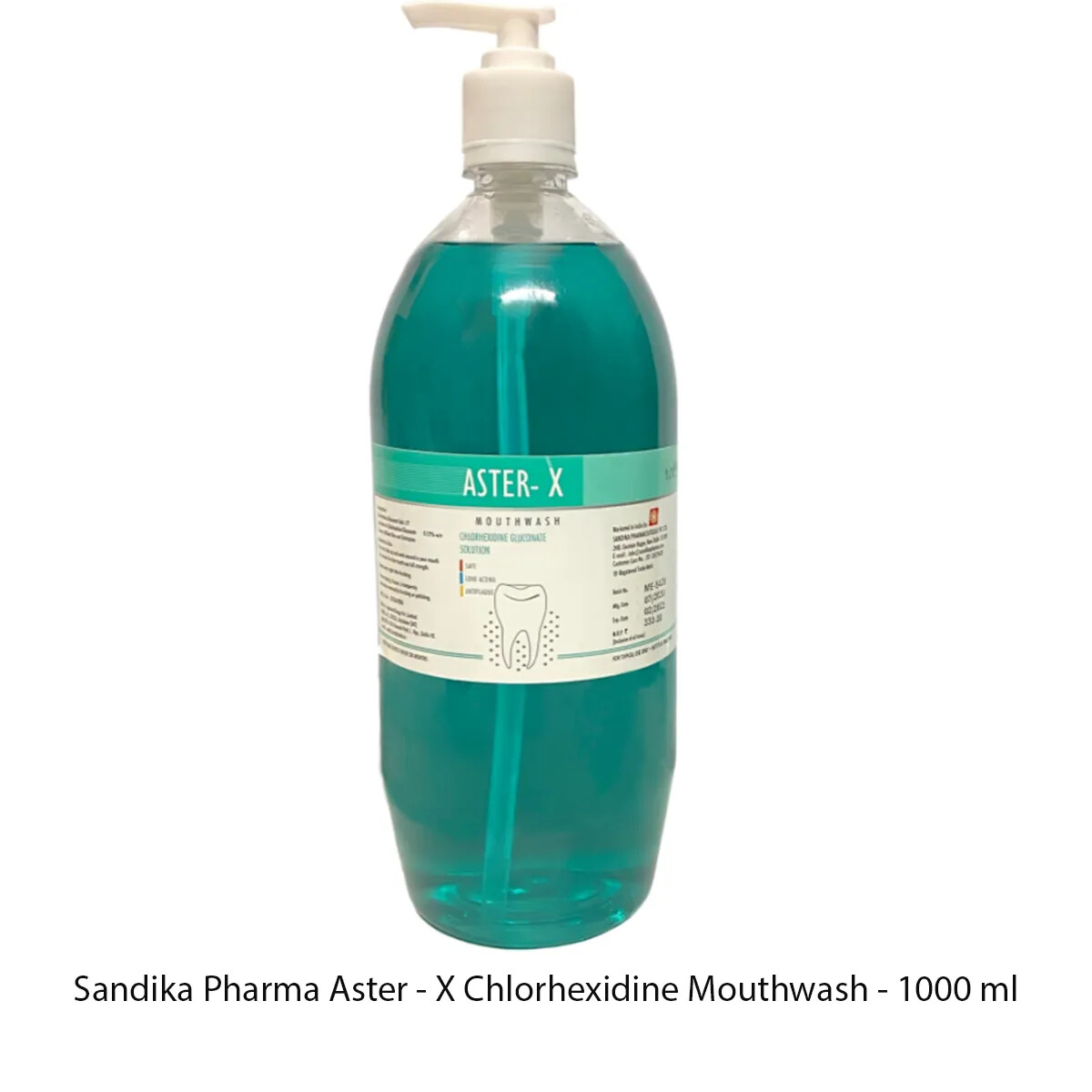 Sandika Pharma Aster – X Chlorhexidine Mouthwash (10 PCS) 150ML & 1000ML (1 PCS)