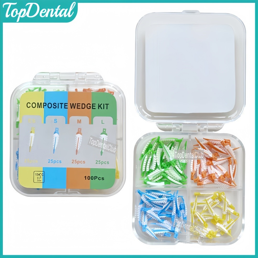 4Sizes Dental Composite Strata Wedge Soft Face Cervical Seal Diastema Matrix