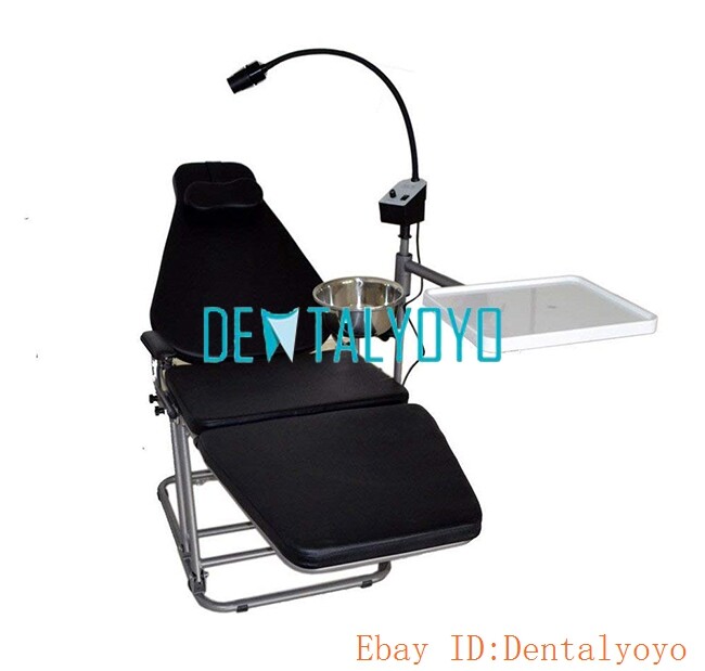 Dynamic DU32L Portable Dental Chair with LED Examination Light & Dental Stools