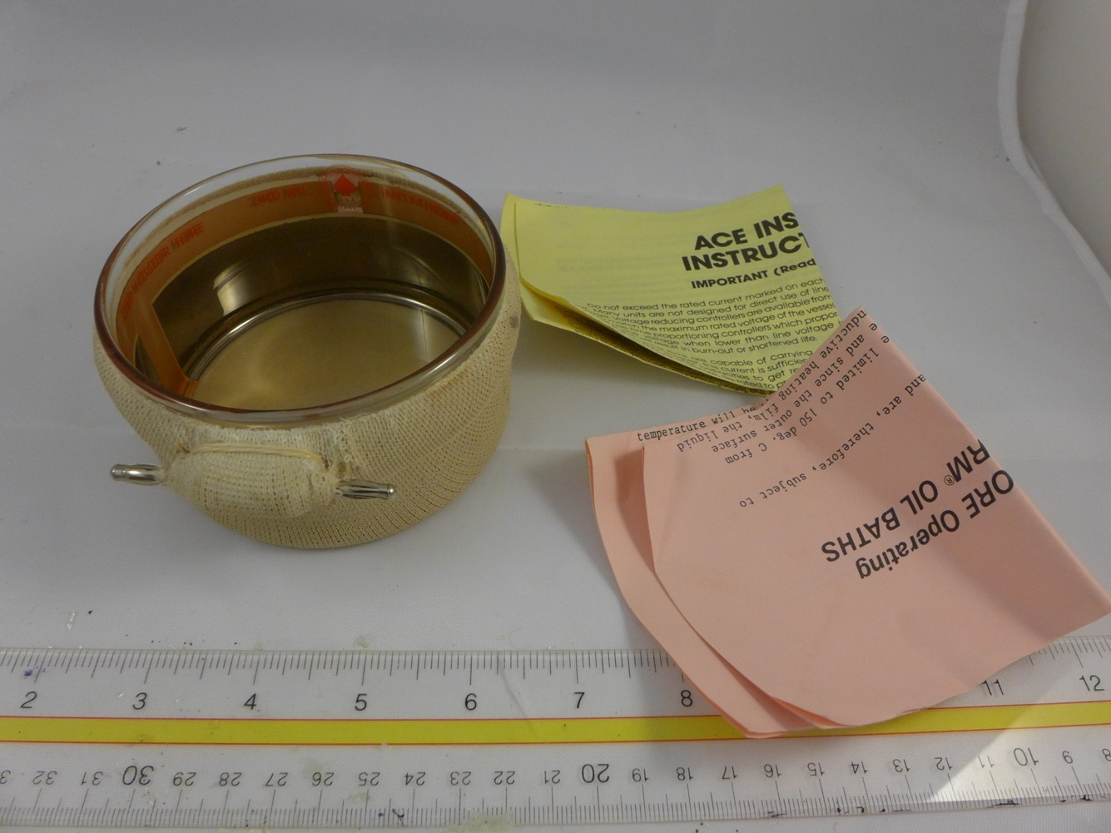 ACE GLASS Instatherm Oil Bath, 340 mL, with 6ft controller cord #9601-12