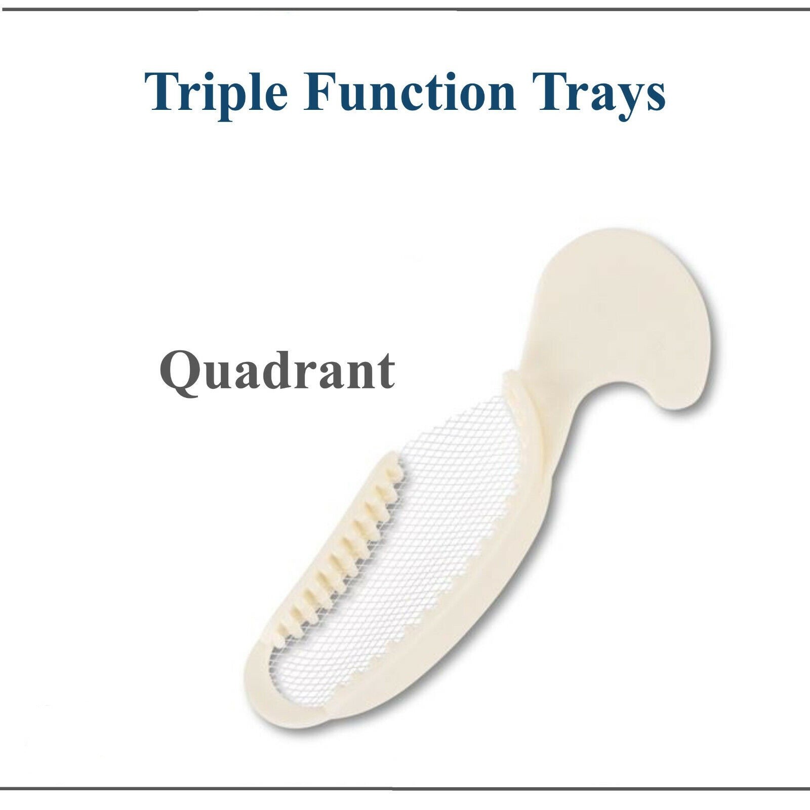 10Pcs/set Dental Plastic Disposable Impression Trays Central Supply Denture U/L