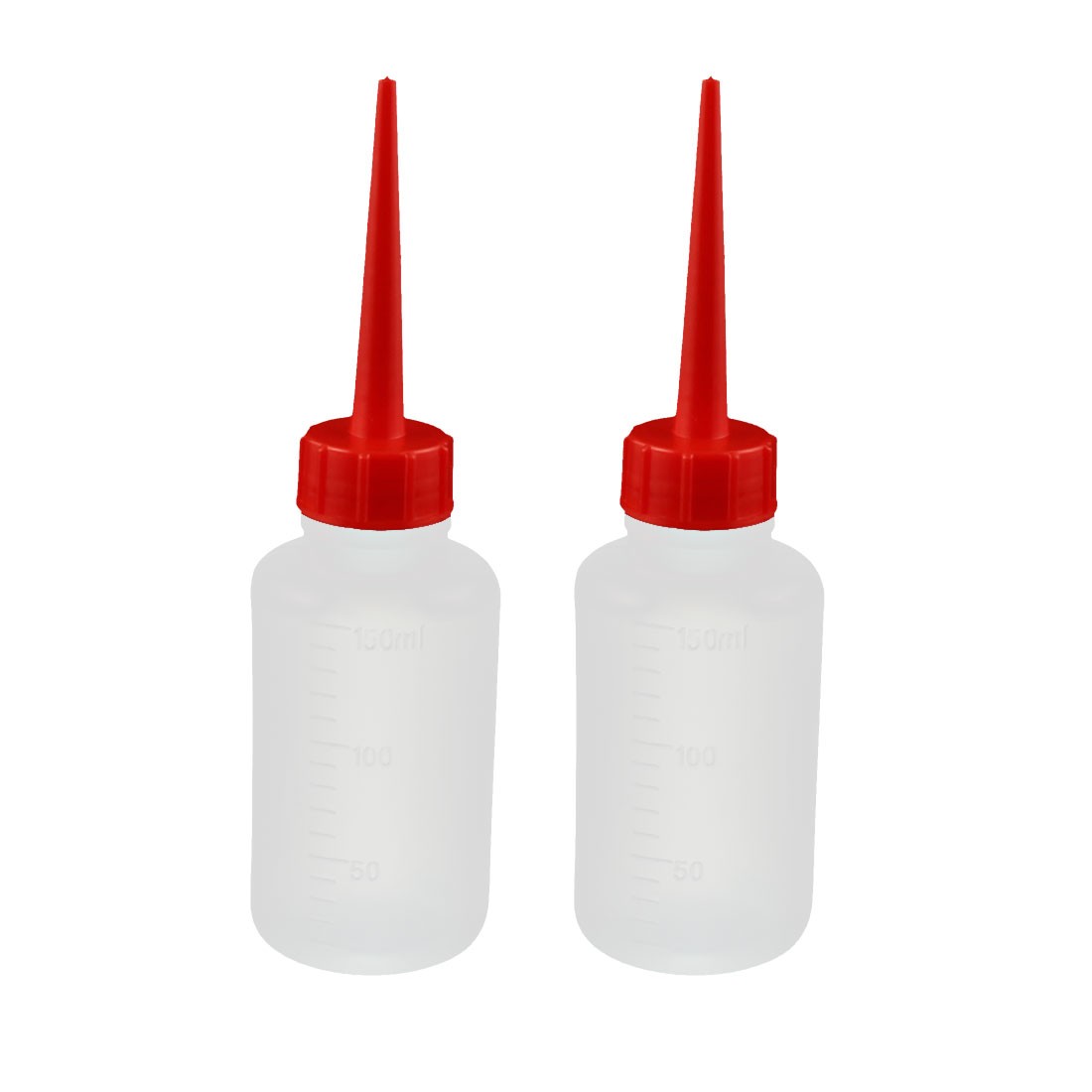 2 Pack 150ml Soft Plastic Straight Beak Squeeze Oil Bottle Industrial Bottle