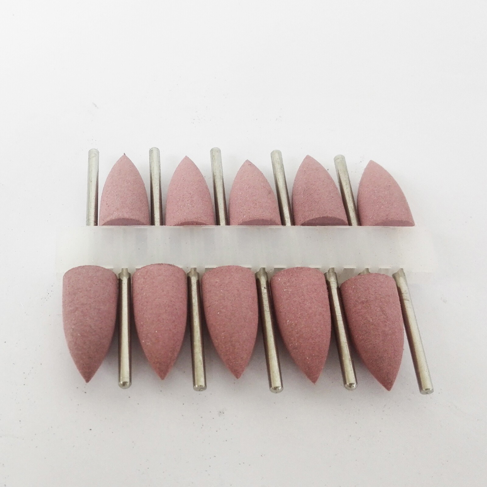 10pcs 2.35mm Dental Silicone Polishers Resin Base Acrylic Diamond Polishing Burs