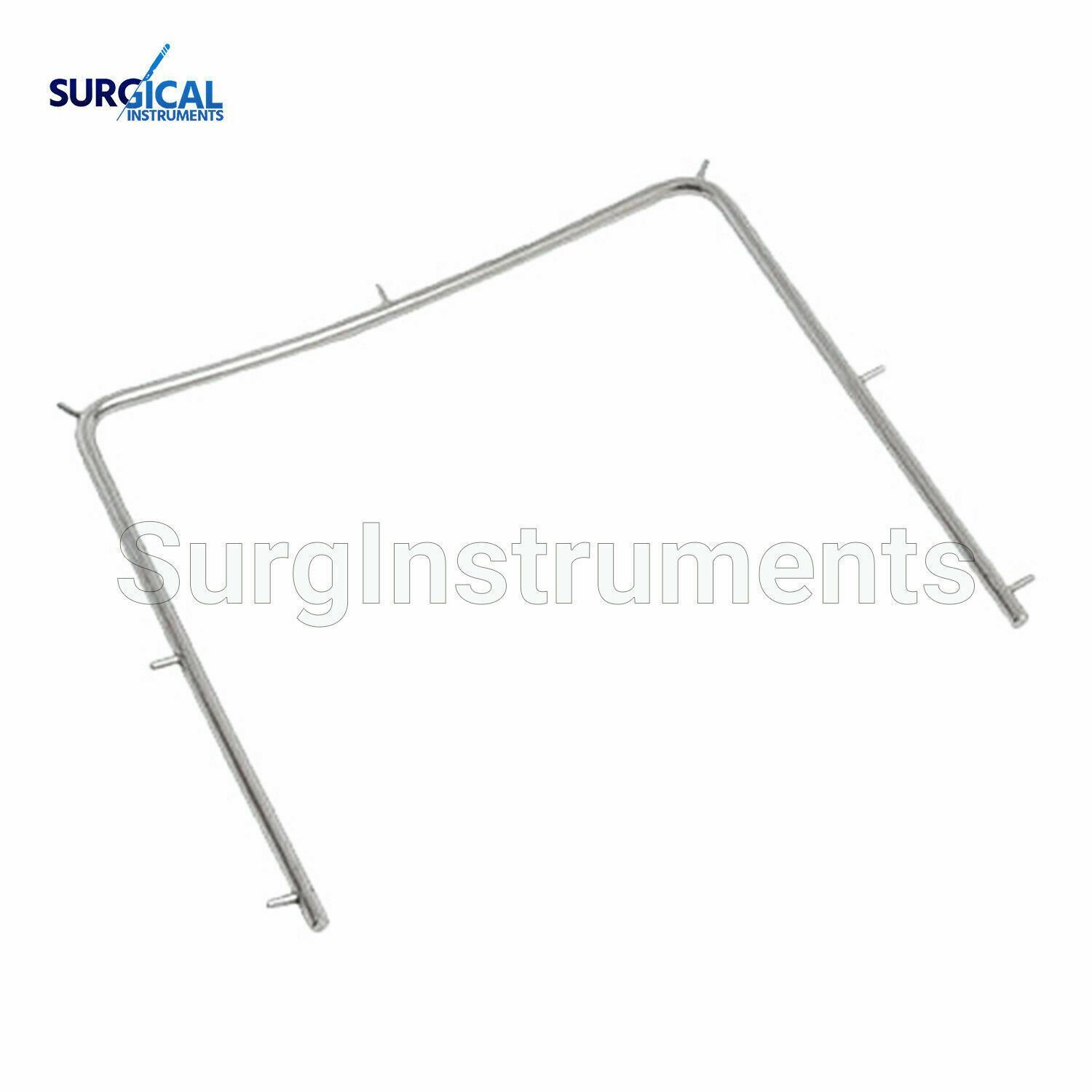 Rubber Dam Frame Large 6″ x 6″ Dental Instruments Stainless Steel German Grade