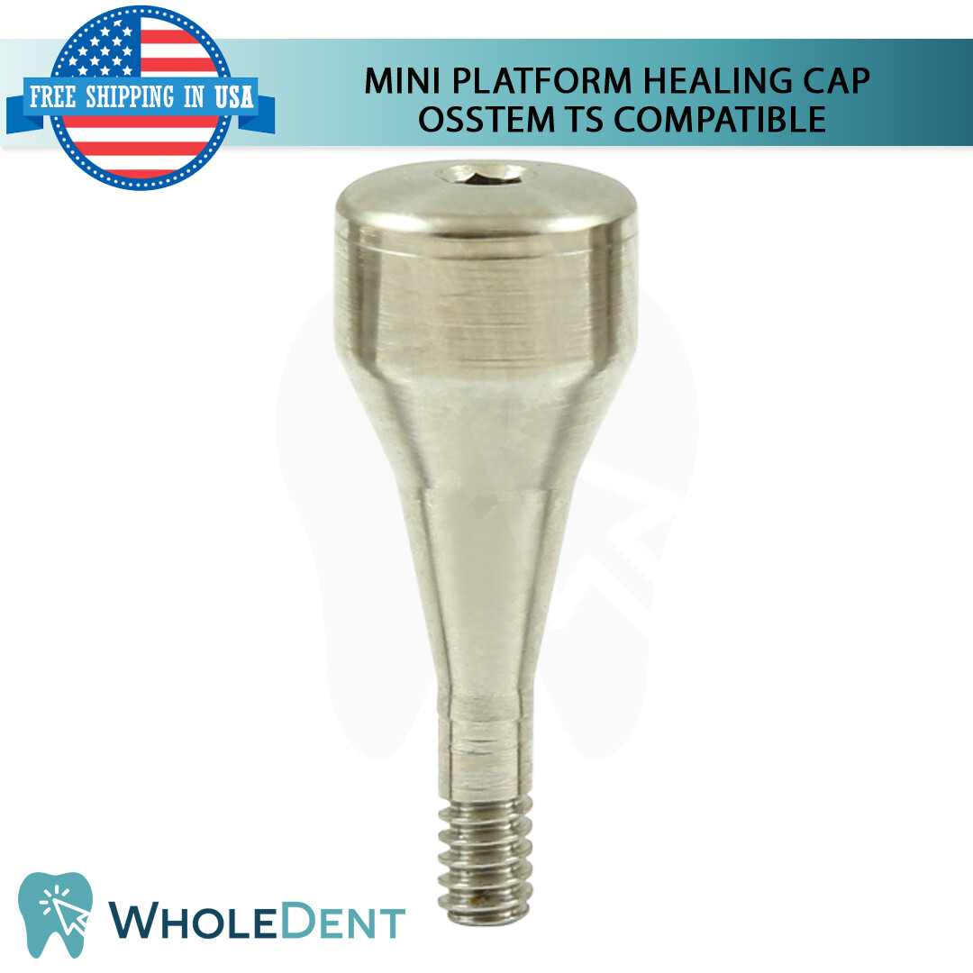 1x Mini Titanium Healing Cap Prosthetic 2.1mm 0sstem® TS Hi0ssen® ET Compatible