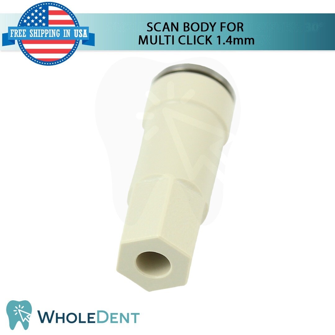 5X Cad/Cam Peek Body Scan L 7.0mm1.0mm13.0mm For Multi Unit 1.4mm Abutment
