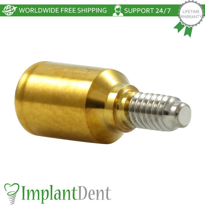 1x Loc-In Titanium Straight Attachment Dental Int Hex Connection 2.42mm Dentist