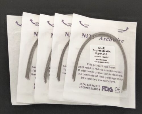 10 Packs Arcos de Dental Ortodoncia Redondos Niti Arco de Alambre Su Arch Wire