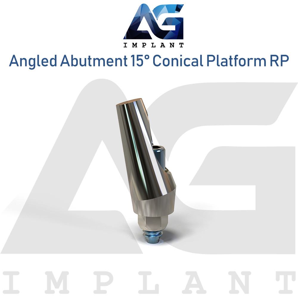 Angled Prosthetic System 15° RP Titanium Conical Connection Hex 2.65mm