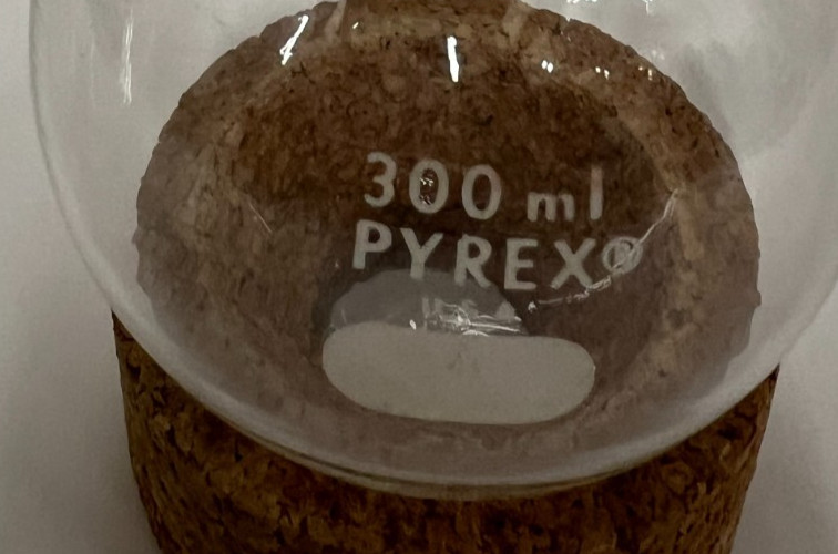 Pyrex 300 mL Round Bottom Flask with Hooks with Full-Length Tapered Joint 19/38