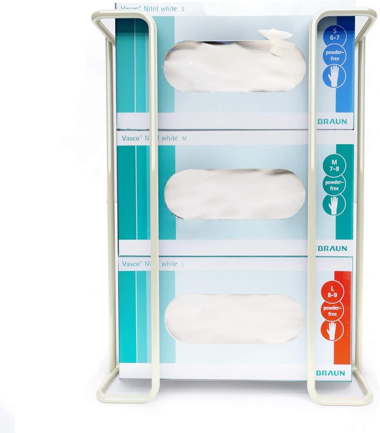 Large Disposable Glove & Facial Tissue Wire Rack Glove Box Holder Medical Glove