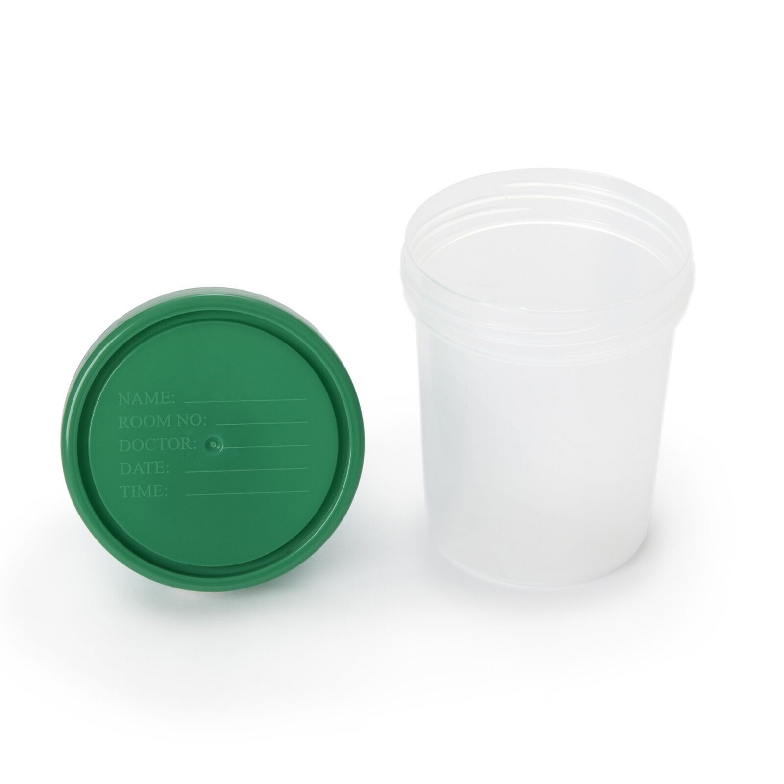 500 Count Urine Specimen Container Cup 4 oz Sample Collection, Screw Cap AS343