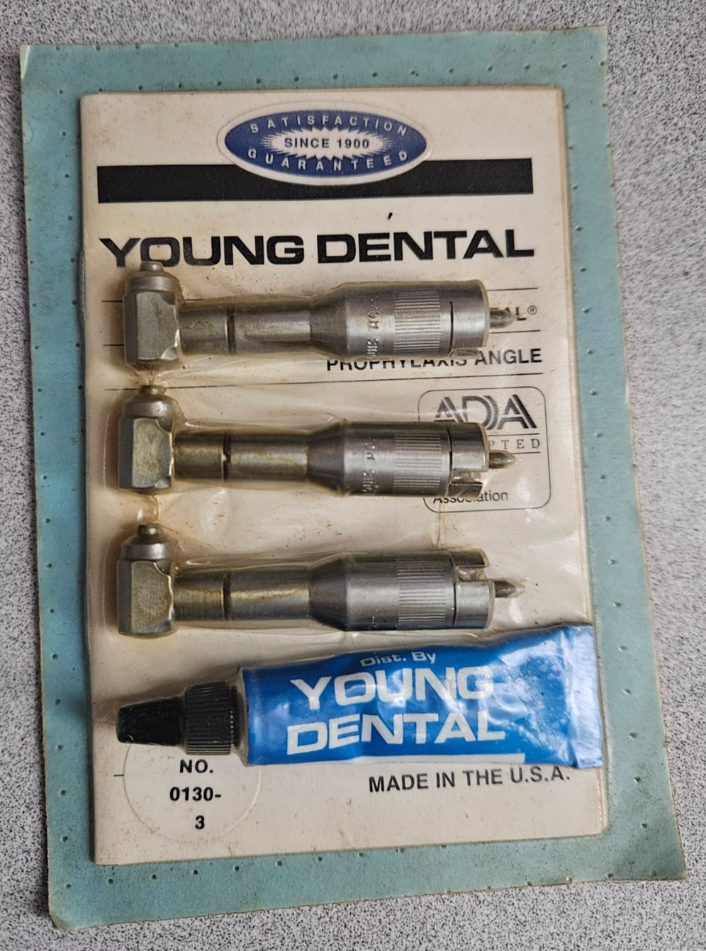 YOUNG DENTAL Genuine Prophylaxis Angle Standard Autoclavable KNOB TYPE 3-PACK