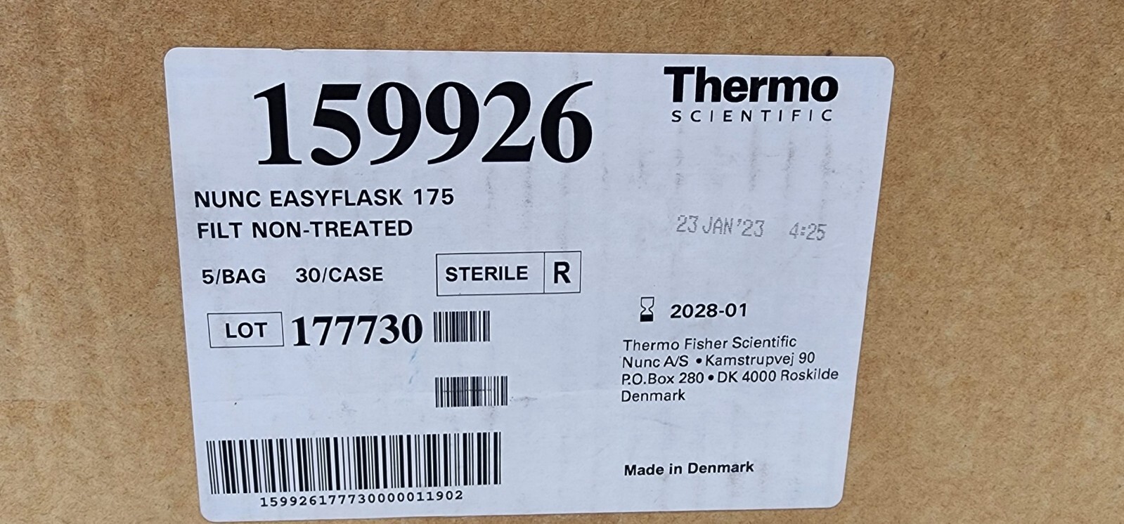 Thermo Scientific 159926 Nunc EasyFlask Non-treated Flasks 75cm2 w/ Filter /30cs
