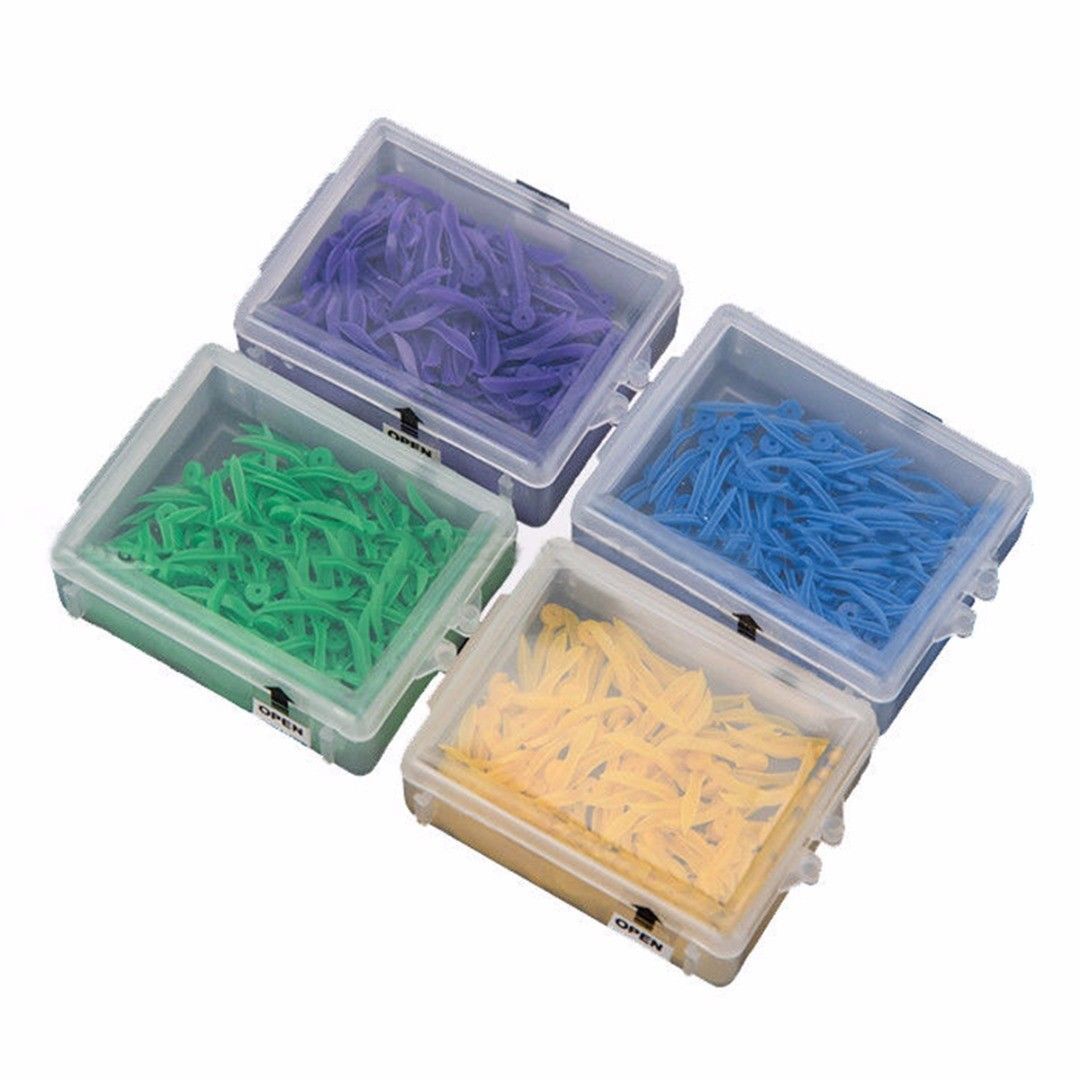 100 Pcs/box Disposable Dental Tooth Gap Concave Design Wedge Diastema W/ Hole