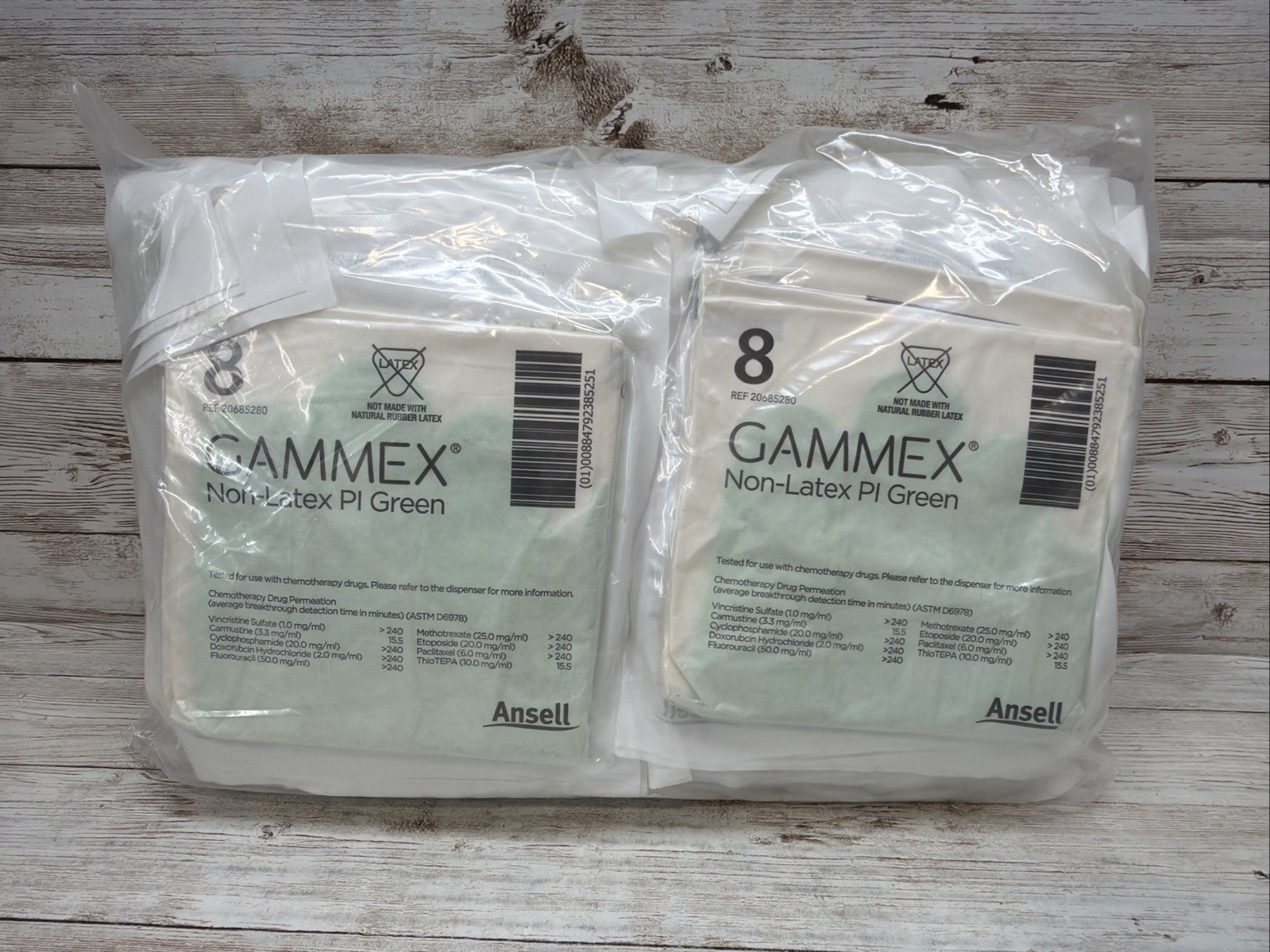 Gammex Non-Latex PI Green Surgical Glove NovaPlus *25 Pair* Size: 8 *See Date*