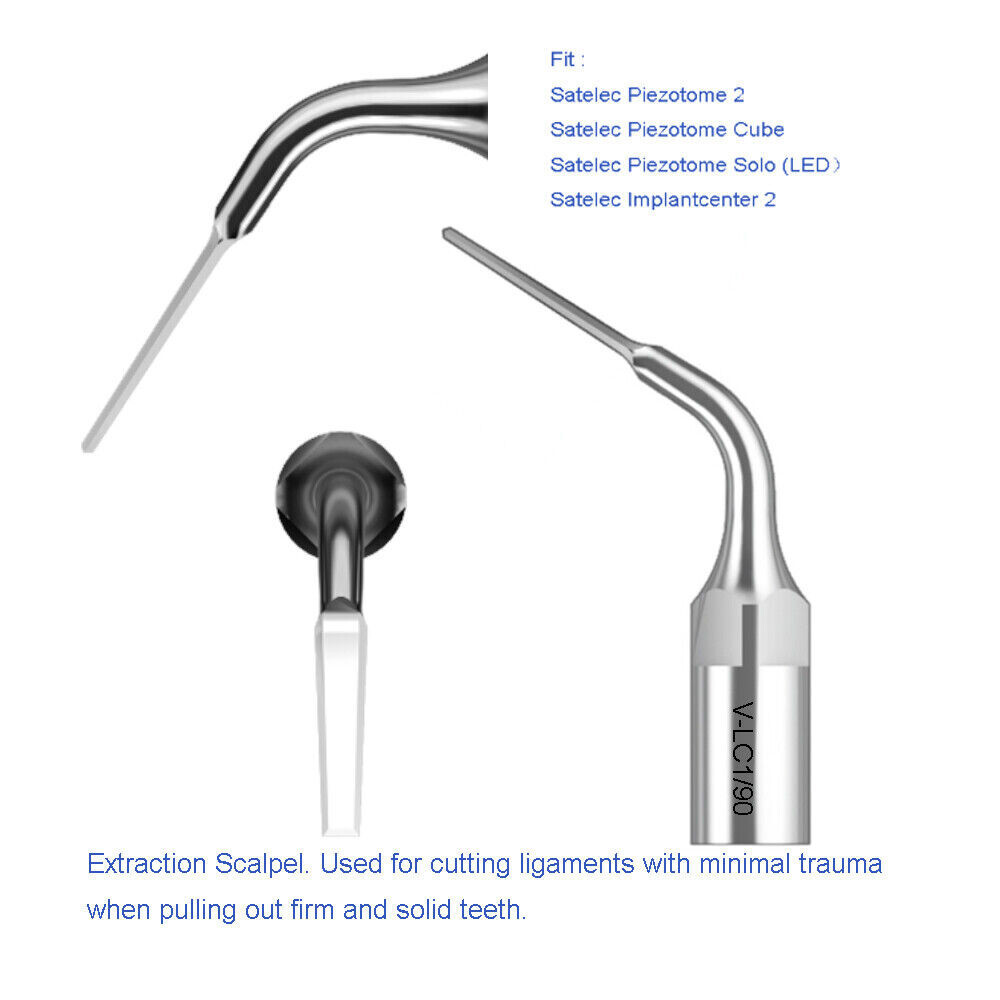 Dental Ultrasonic Surgery Tips Extraction Kit Acteon Satelec Piezotome 2 Cube