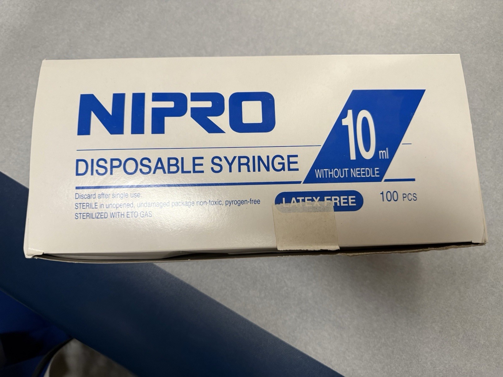 Nipro Luer Lock Syringes 10ml Without Needle Disposable Syringe 100 Syringes/box