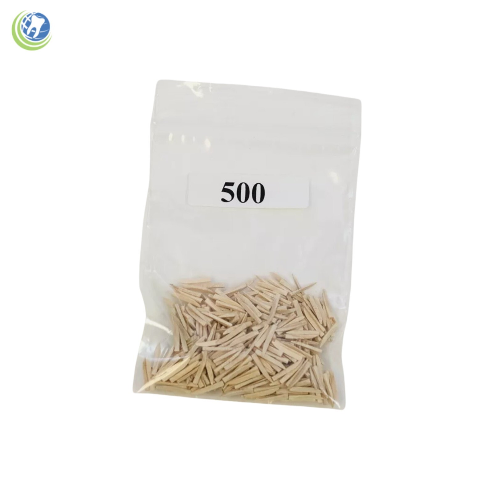 NEW DENTAL DISPOSABLE CURVED CONTOURED WOOD WEDGES NATURAL 500 PK SMALL SIZE