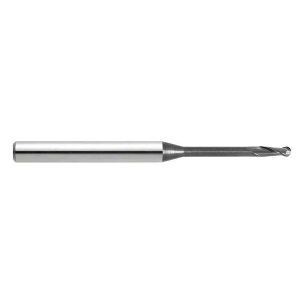Lazer Sharp Uncoated CAD/CAM Carbide Ball End Mill, Roland 2mm, 1/Pk