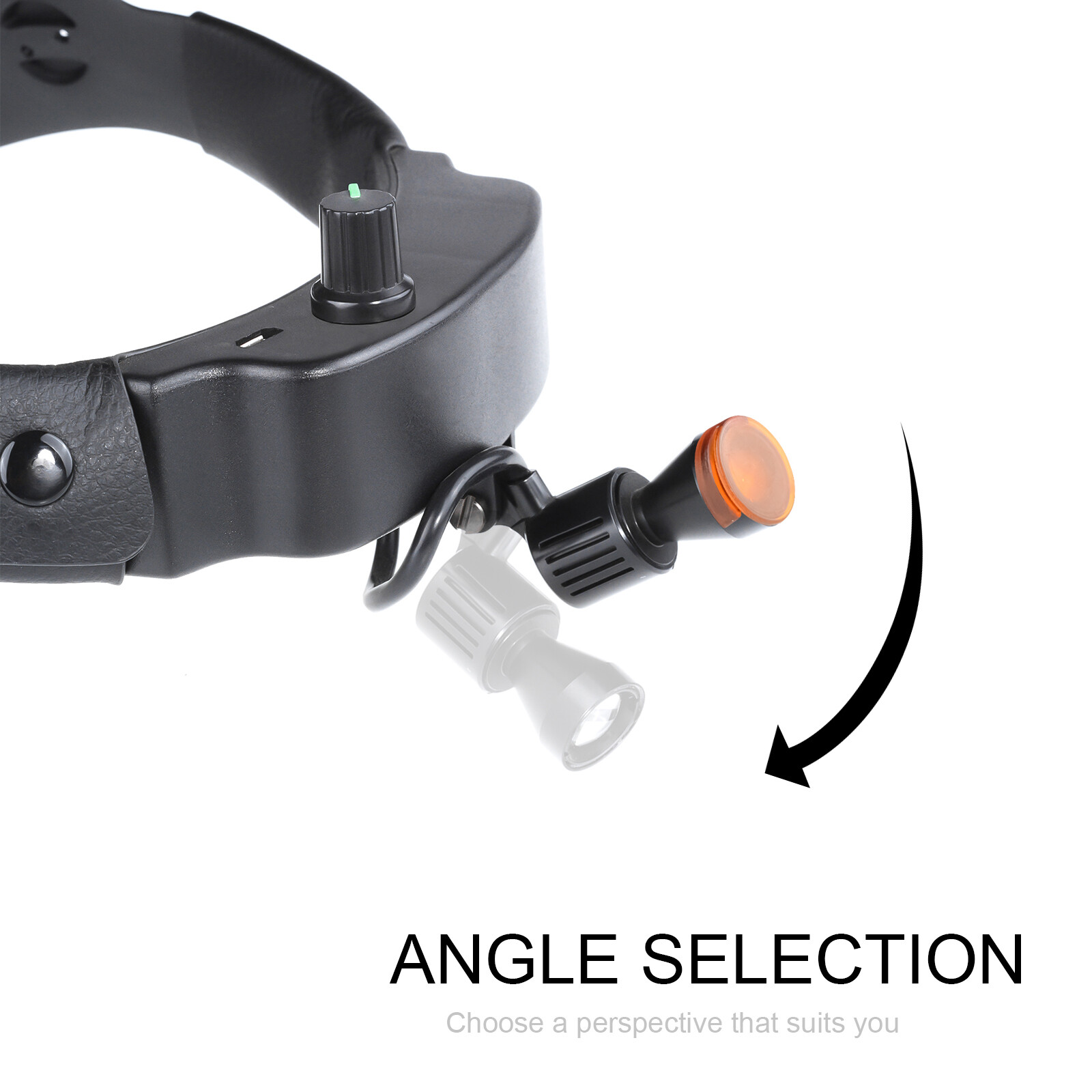 Integrated Dental Wireless 3W LED Headlight Spot Size Adjustable ENT Headlamp