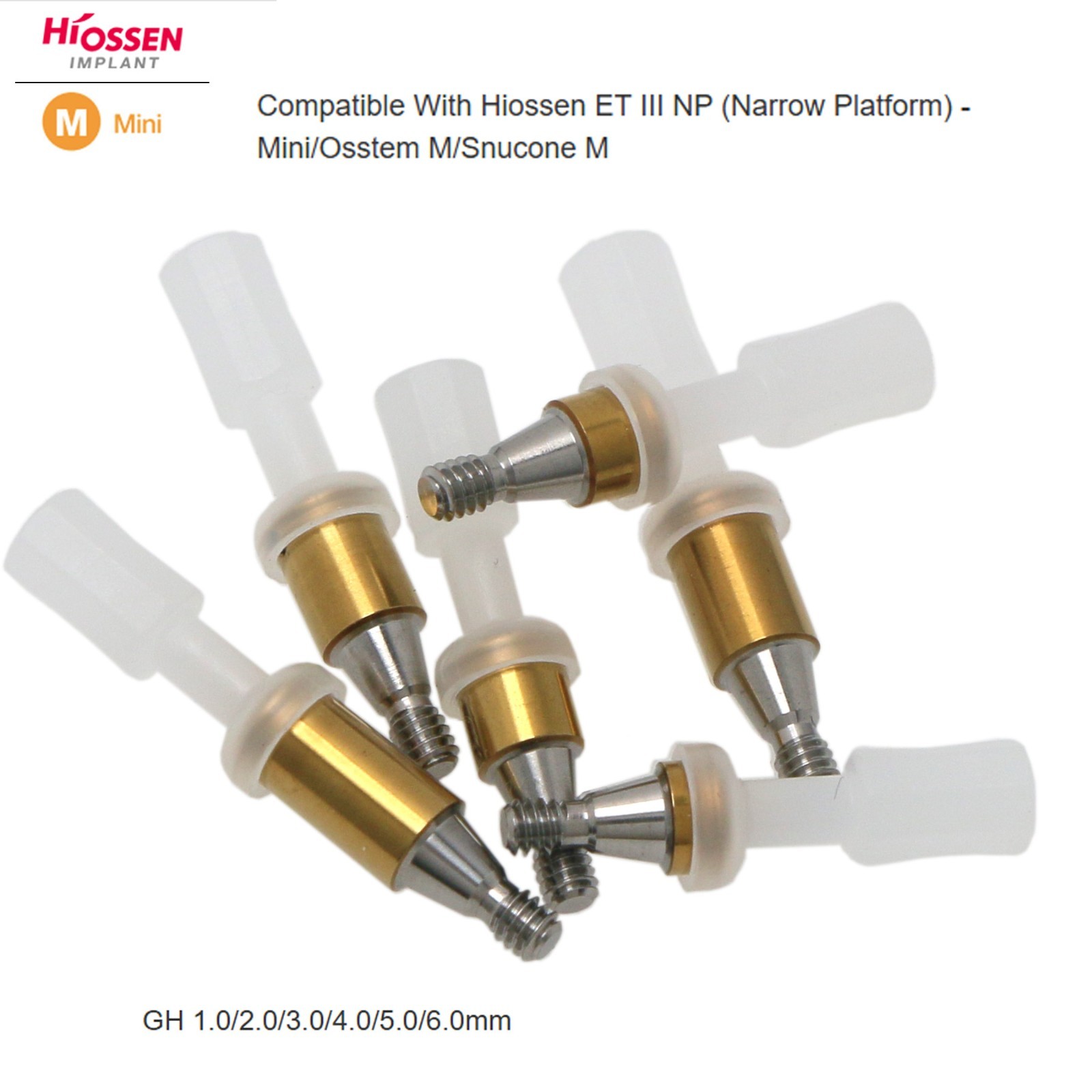 Hiossen/Osstem/Snucone Mini connection locator attachment Abutment for 1-6.0mm