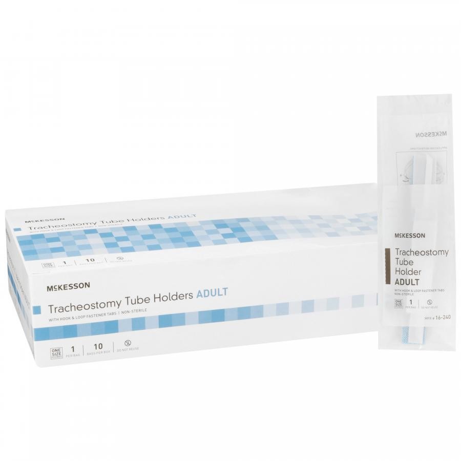McKesson Tracheostomy Tube Holder Adult One Size, Fit Most, Adjust NonSterile 10