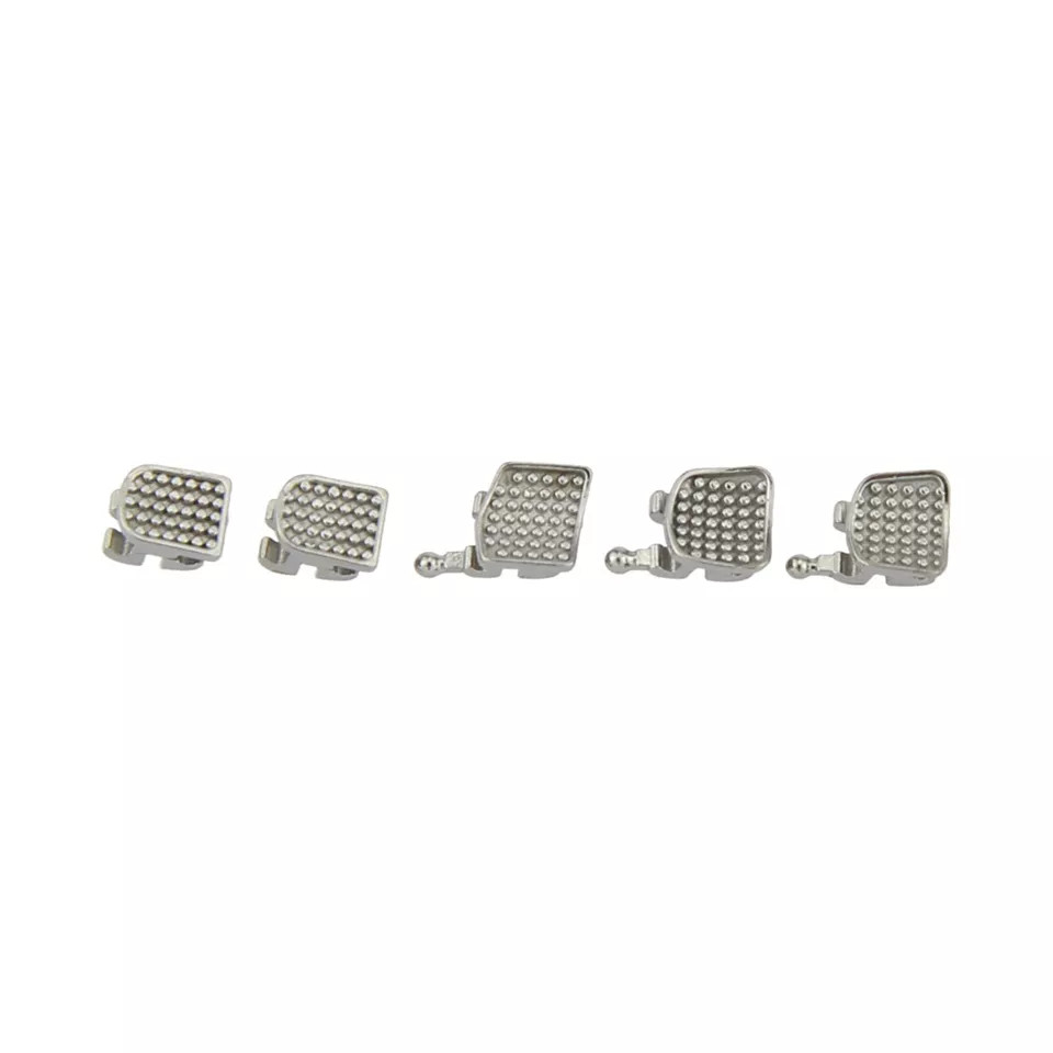 Dental Orthodontic Mini Brackets Metal Braces Roth MBT 022 345 Hooks MIM 5-5