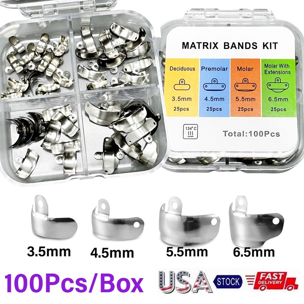 Dental Matrix Bands With Holes Palodent V3 Sectional Contoured Matrix System