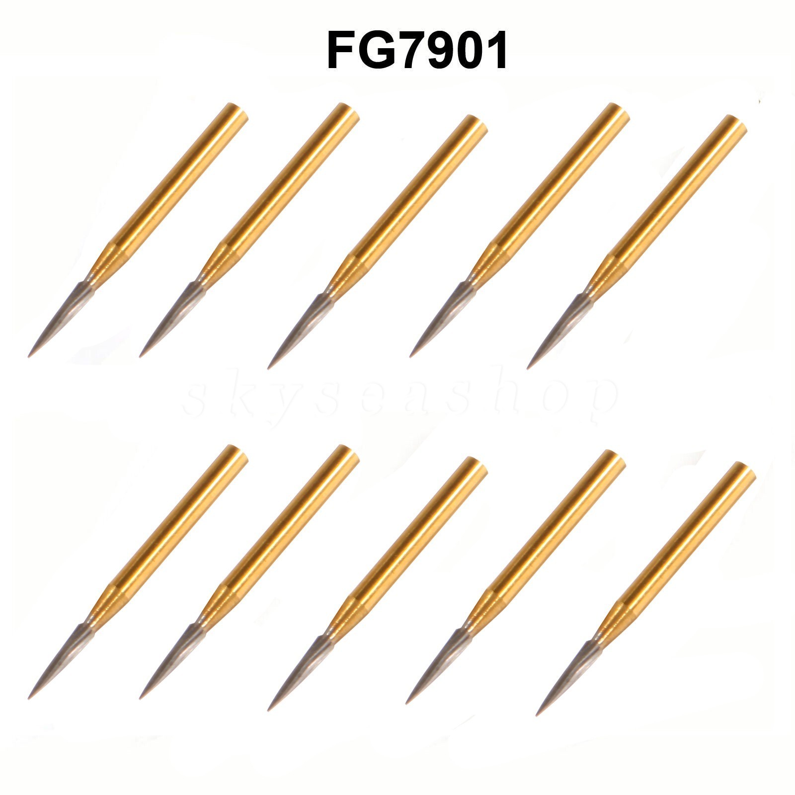 Dental Orthodontic Trimming and Finishing Carbide Burs Need Egg for HP, 5/10PCS
