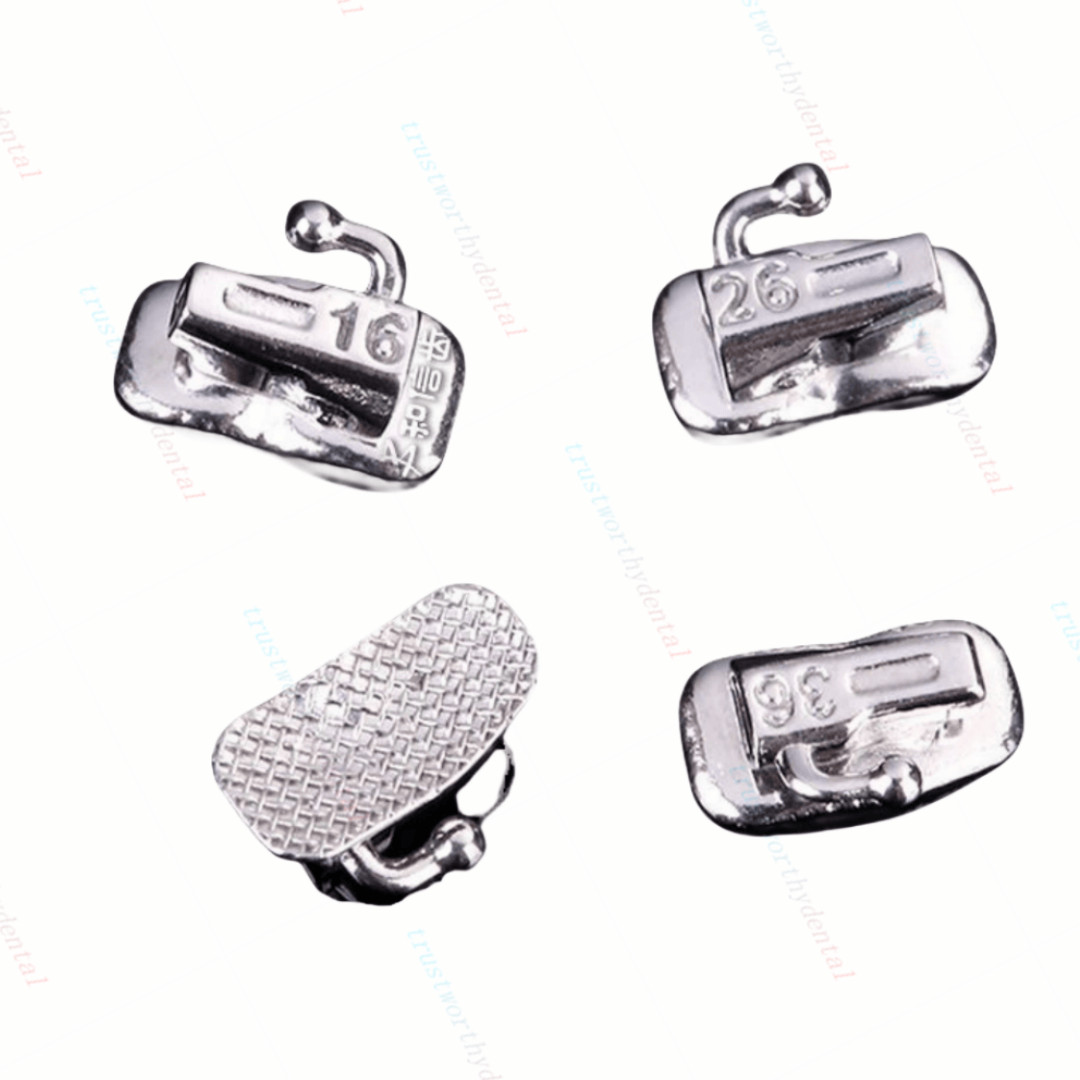 100Pcs Orthodontic Buccal Tubes Non-Convertible 1ST Molar Roth 022 UR/UL/LR/LL