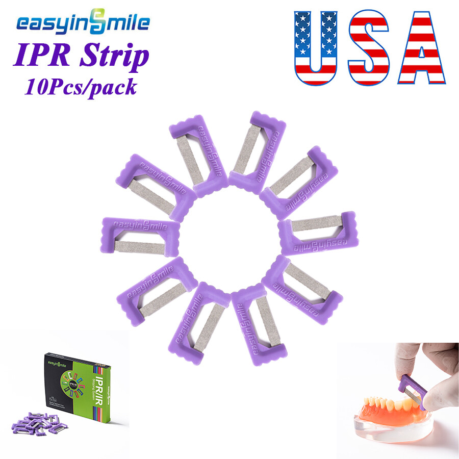 10Pcs Dental Interproximal Enamel Reduction Orthodontic IPR Strip Double Sided