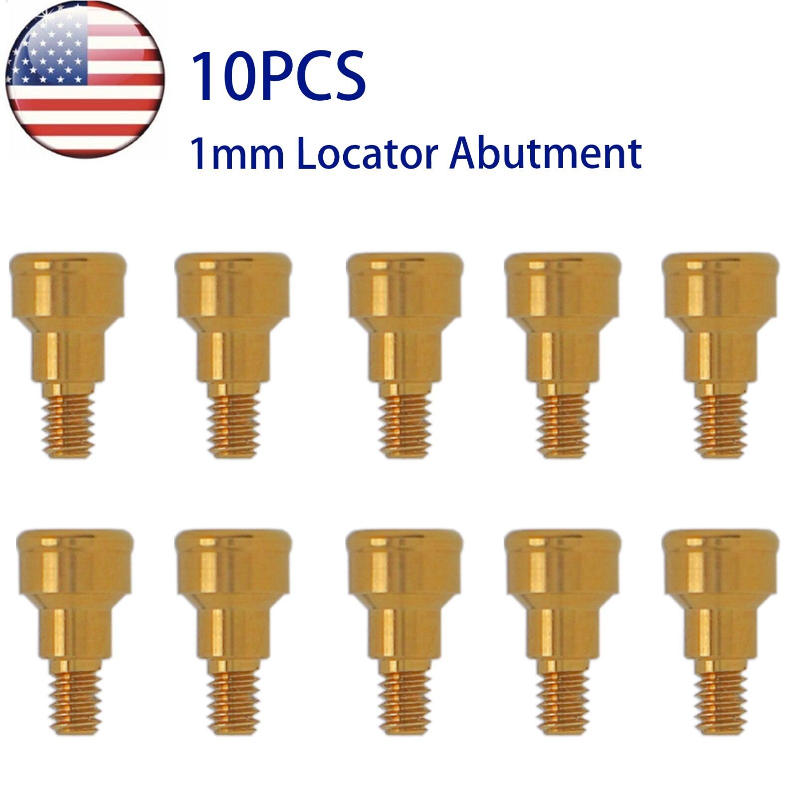 US Dental Attachment Abutment PAØ3.5mm Removable Male Caps Tool for Zimmer