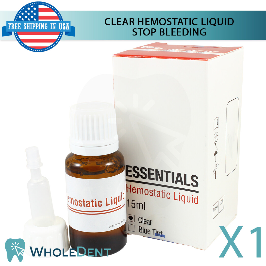 Clear Hemostatic Liquid Stop Bleeding Dental Material 15ml Wound Care