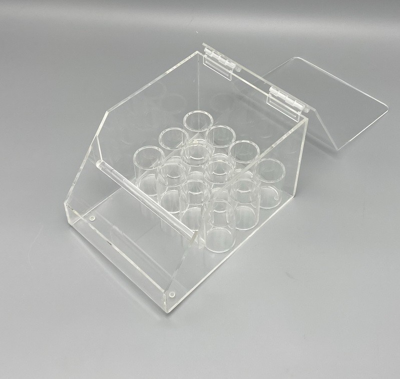 Dental Acrylic Organizer Case Power Chain Ligature Tie Storage Box Holder 2in1