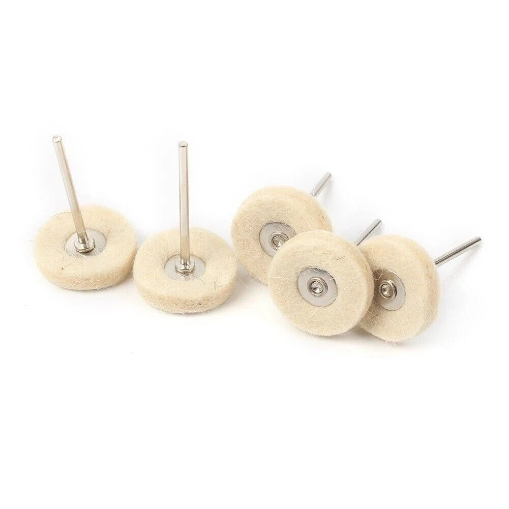 Dental Wool Felt Buffing Polishing Grinding Wheels Rotary Pads HP Shank 2.35mm
