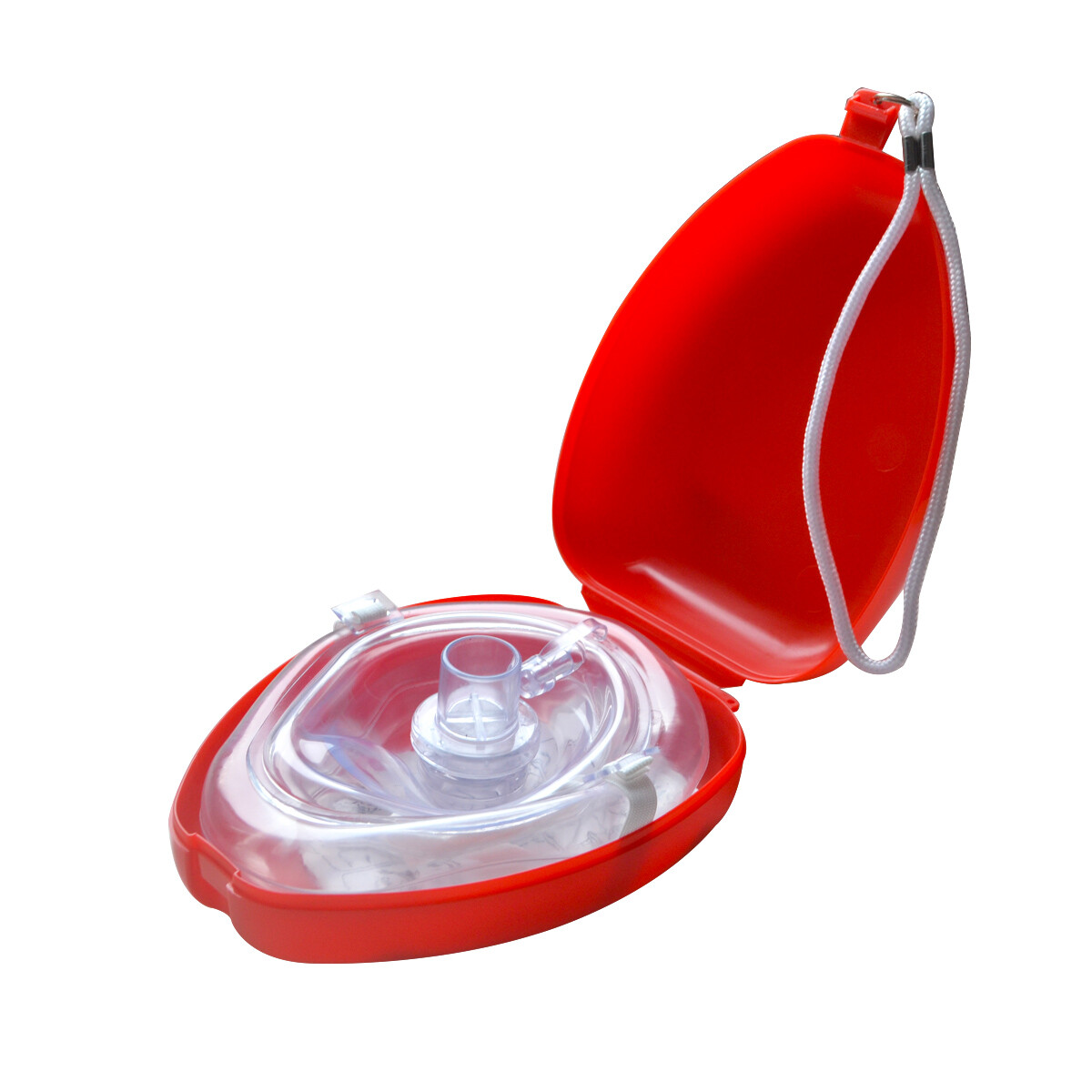 1 pcs Red Emergency CPR First AID shield one-way valve breathing mask CPR