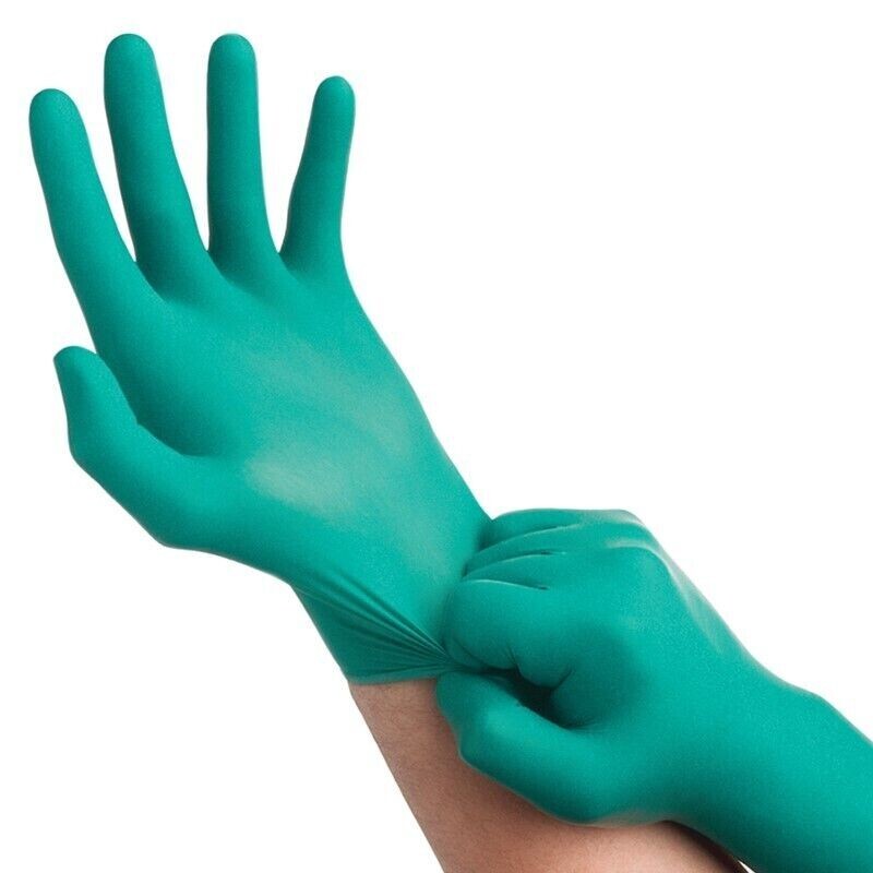 Ansell 92-600 Touch N Tuff Teal Nitrile Powder Free Small Box 100 Each