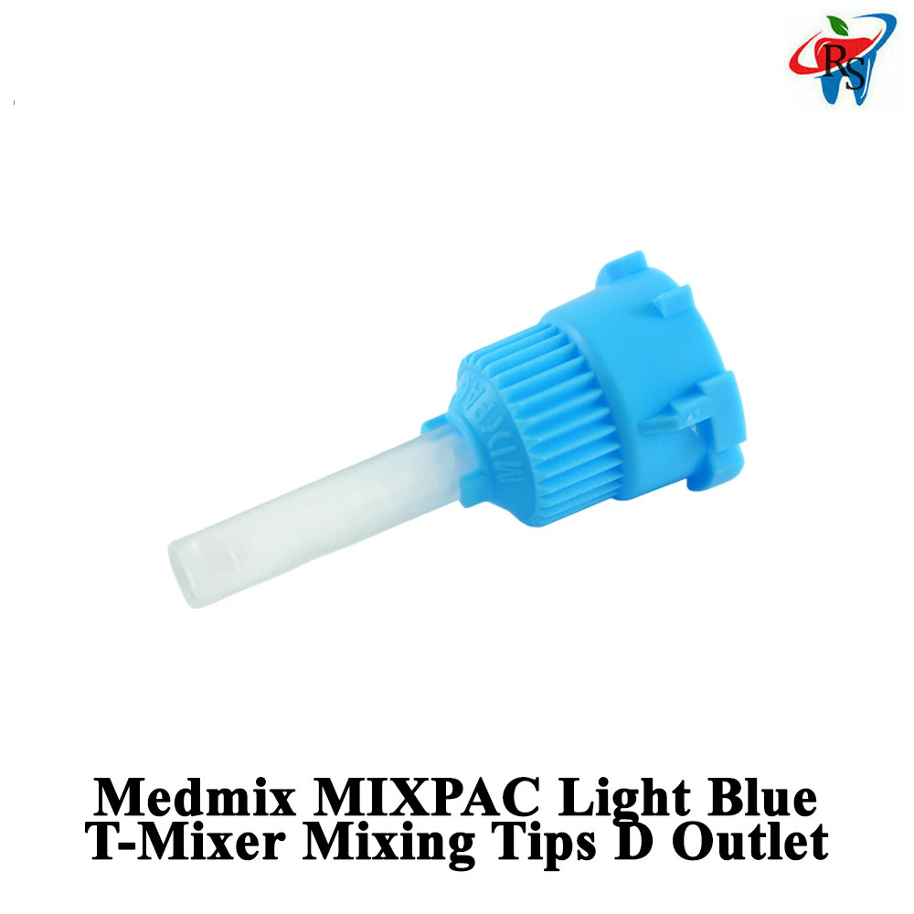Medmix MIXPAC Light Blue T-Mixer High-Performance Mixing Tips D Outlet